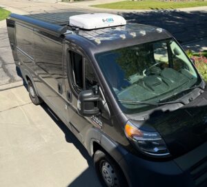 Front rooftop view of Ram ProMaster 1500